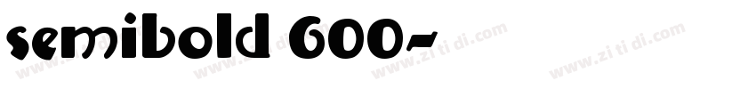 semibold 600字体转换
